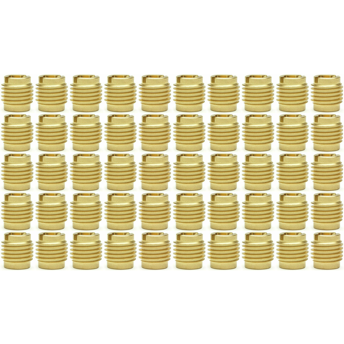 1/4"-20 Brass Threaded Inserts