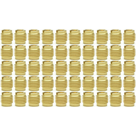 1/4"-20 Brass Threaded Inserts