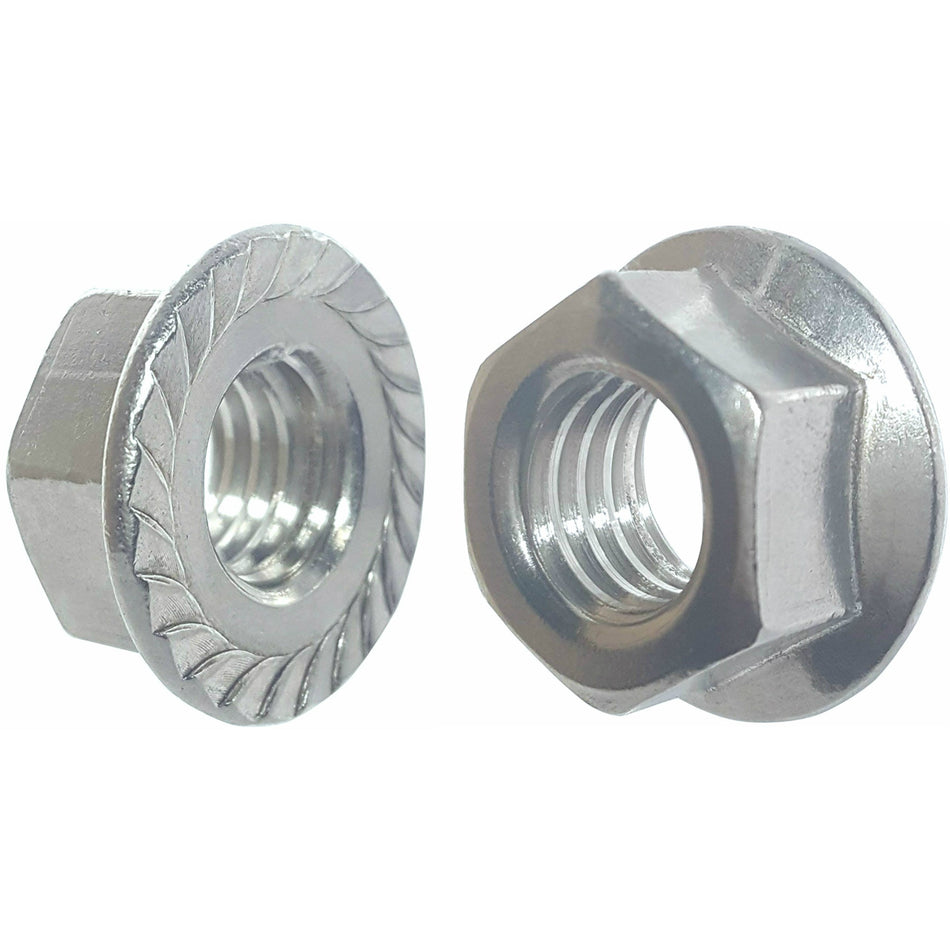 5/16-18 Zinc Plated Serrated Flange Hex Lock Nuts, 50 Qty (BCP270)