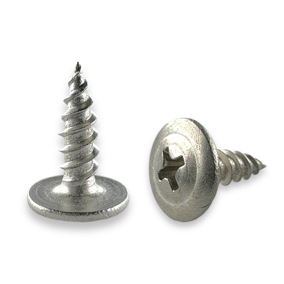 #8 x 1/2" 304 Stainless Steel Phillips Modified Truss Head Wood Screws, 50 Qty (BCP1213)