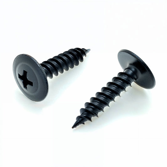 500 Qty #8 x 3/4" Black Phillips Modified Truss Head Wood Screws (BCP1108)