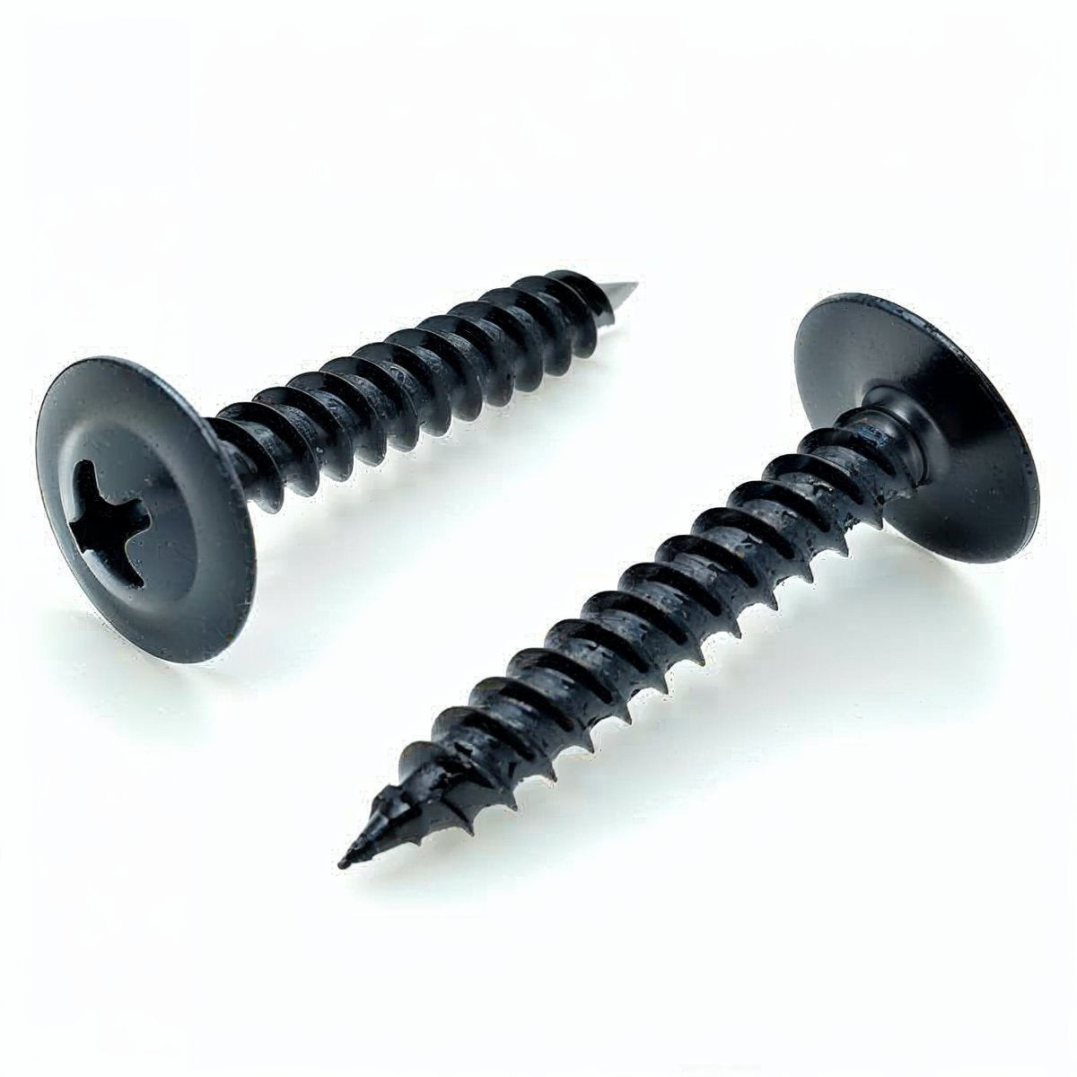 500 Qty #8 x 1" Black Phillips Modified Truss Head Wood Screws (BCP1109)