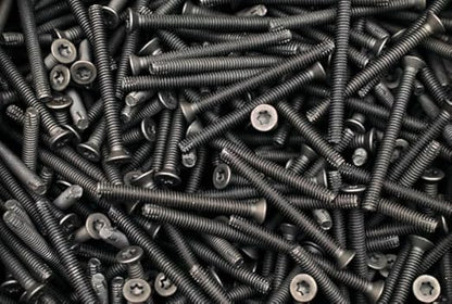 300 Qty 5/16-18 x 2-1/2" Flat Head Thread Cutting Floor Board Trailer Deck Screws | Black Phosphate | T40 Star Drive | Type F (BCP1230)