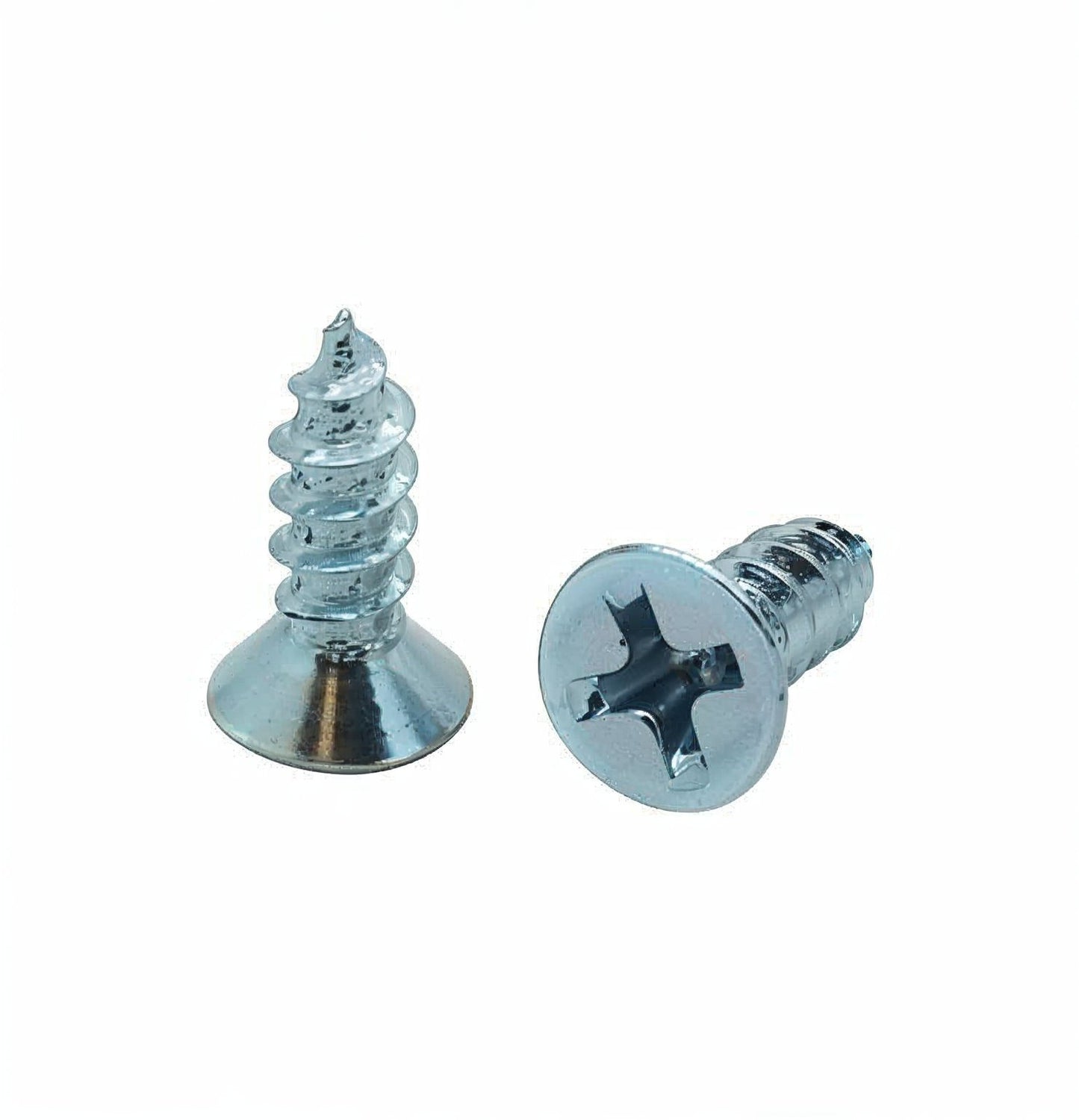 100 Qty #6 x 1/2" Flat Head Zinc Coated Phillips Head Wood Screws (BCP1)