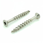 100 Qty #8 x 1-5/8" Stainless Steel Fence & Deck Screws - Square Drive Type 17 (BCP210)