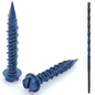 100 Qty 3/16" x 1-1/4" Hex Head Diamond Tip Concrete Screws To Anchor Masonry, Block & Brick (BCP486)