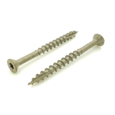 #10 x 4" Inch Dark Tan Deck Screws