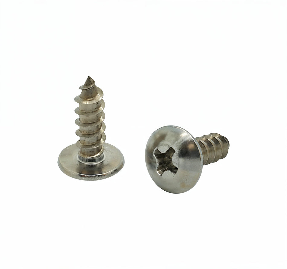 #8 x 1/2" Truss Head 304 Stainless Phillips Head Wood Screws, 100 Qty (BCP94)