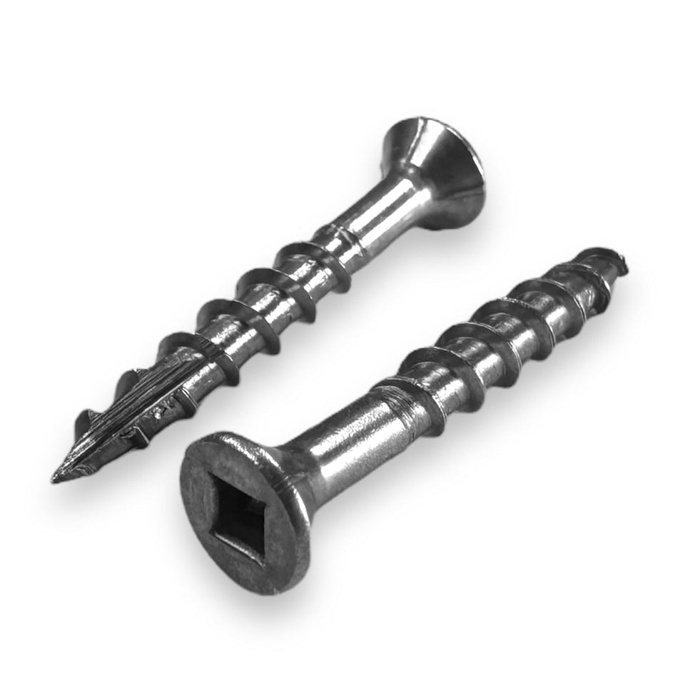 #8 x 1-1/4" Stainless Steel Fence & Deck Screws - Square Drive Type 17, 100 Qty (BCP209)