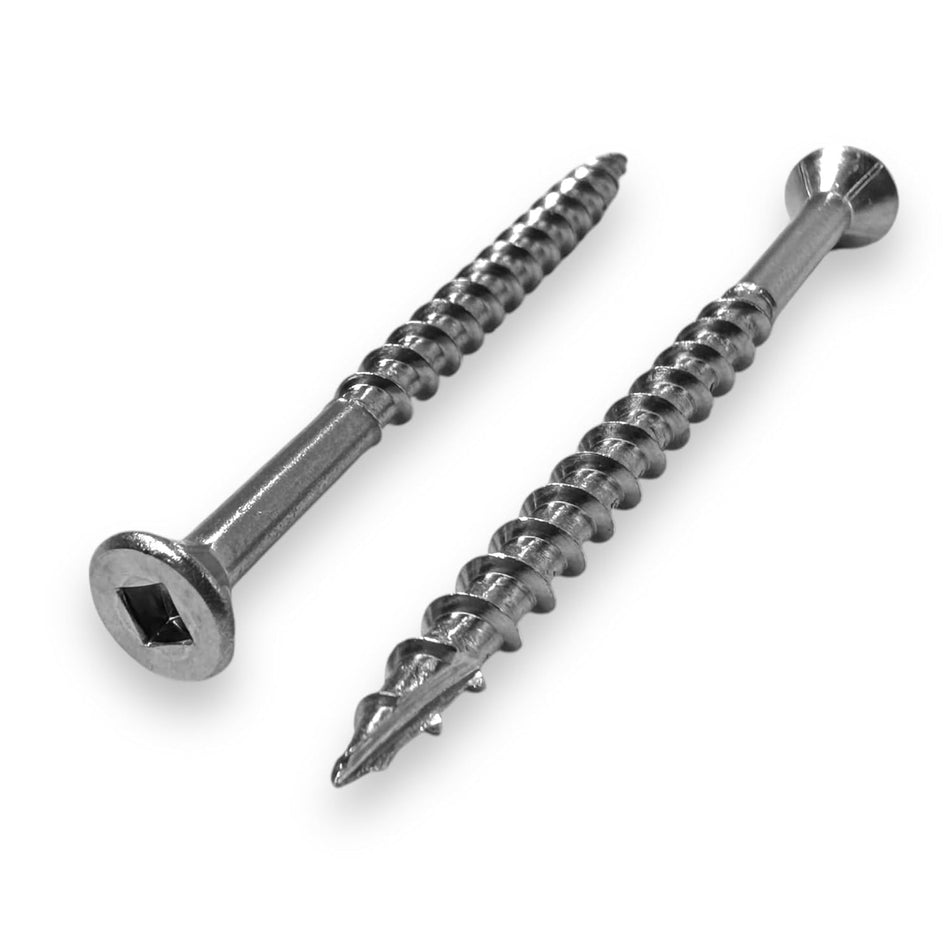 #10 x 2" Stainless Steel Fence & Deck Screws - Square Drive Type 17, 100 Qty (BCP215)