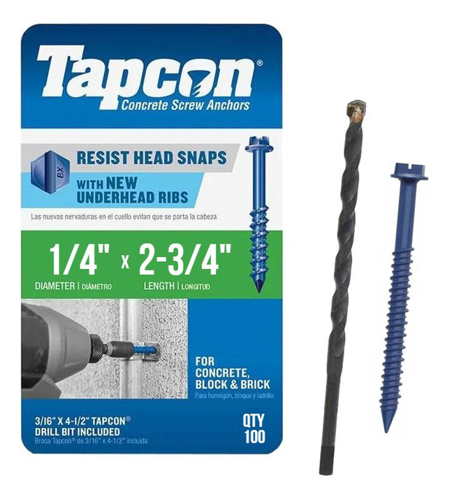 Tapcon Concrete Anchors – BCP Fasteners