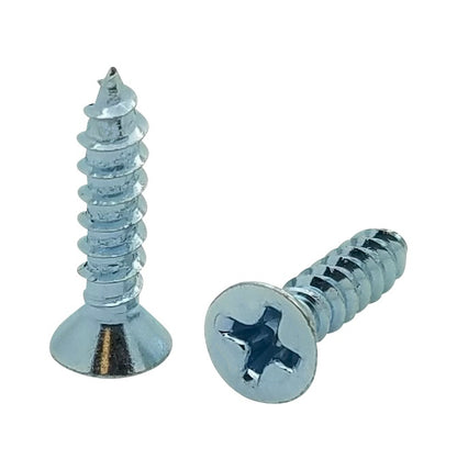 100 Qty #6 x 3/4" Flat Head Zinc Coated Phillips Head Wood Screws (BCP3)