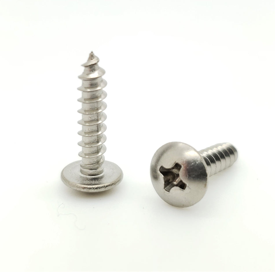 #6 x 5/8" Truss Head 304 Stainless Phillips Head Wood Screws, 100 Qty (BCP100)