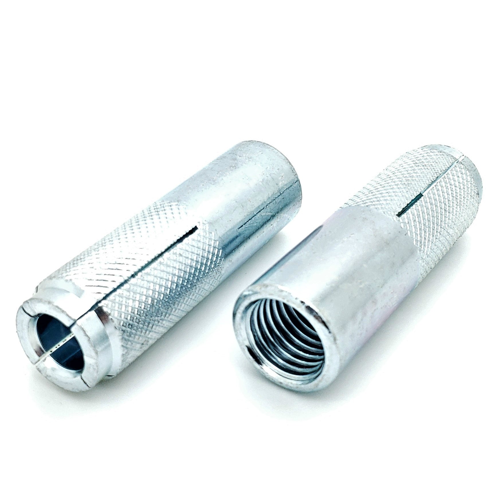 3/4" Inch Zinc Plated Carbon Steel Knurled Drop In Anchor