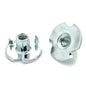 #10-24 x 5/16" Zinc Plated Three Prong Tee Nuts