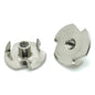 #10-24 x 9/32" Stainless Steel Three Prong Tee Nuts