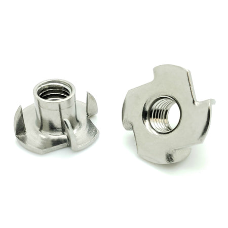 3/8-16 x 7/16" Stainless Steel Four Prong Tee Nuts