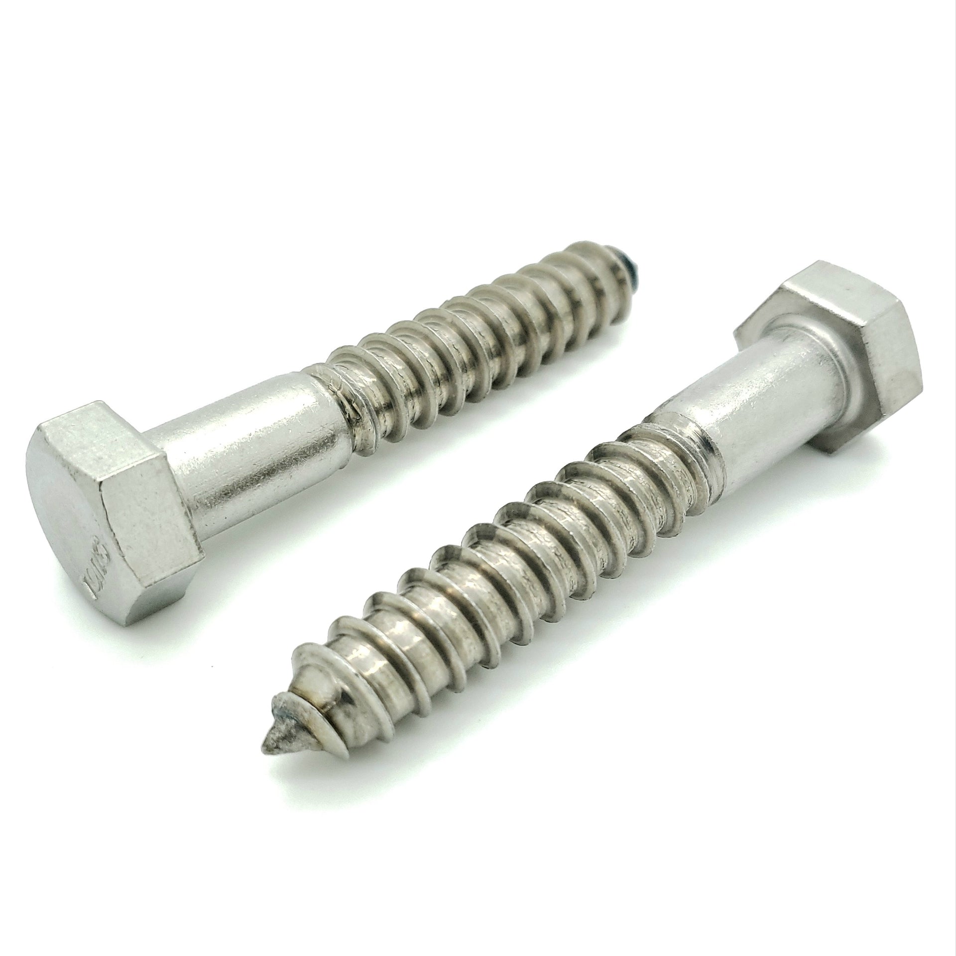 1/2" x 3" 304 Stainless Steel Hex Lag Bolt Screws, 10 Qty (BCP1141)