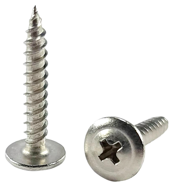 50 Qty #8 x 1" 304 Stainless Steel Phillips Modified Truss Head Wood Screws (BCP1211)