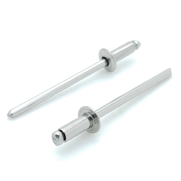 100 Qty Aluminum Blind Rivets (#4-3) 1/8" Diameter x 3/16" Grip (BCP170)