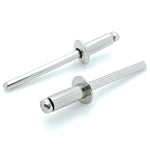 100 Qty Aluminum Blind Rivets (#6-4) 3/16" Diameter x 1/4" Grip (BCP187)
