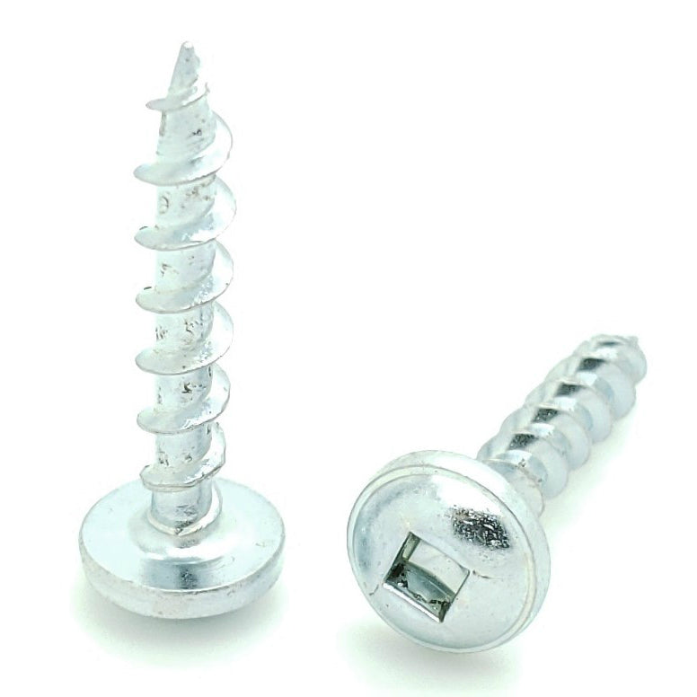 #8 x 1" Coarse Pocket Hole Screws w/ Washer Head, 100 Qty (BCP225)