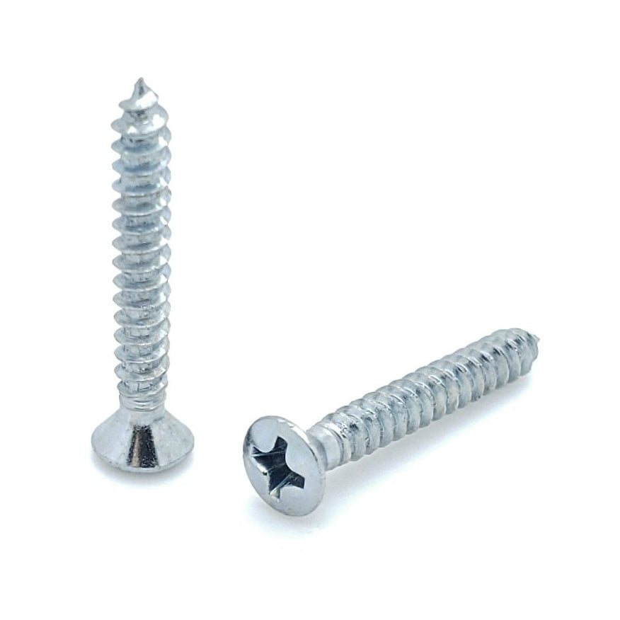 300 Qty #6 x 1" Oval Head Zinc Coated Phillips Head Wood Screws (BCP366)