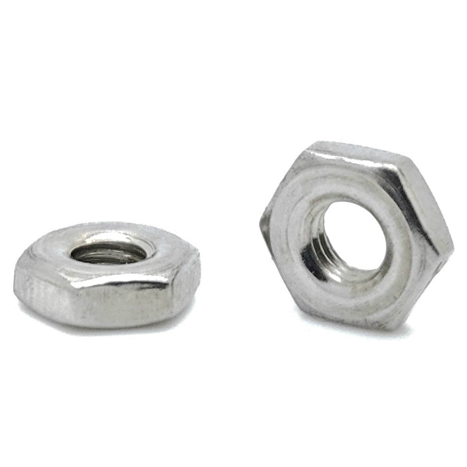 8-32 SAE 304 Stainless Steel Machine Screw Hex Nuts, 1000 Qty (BCP854)