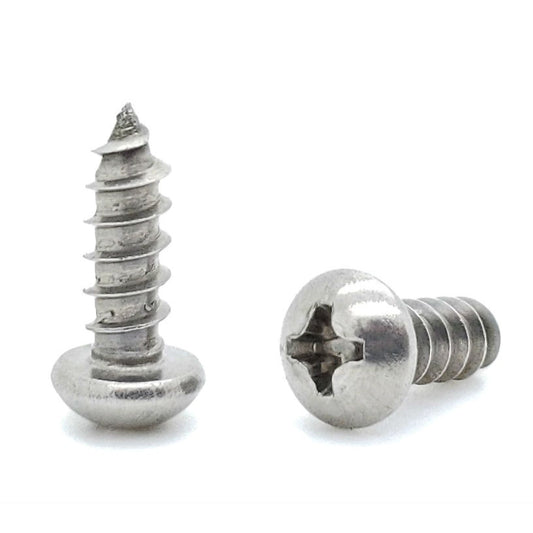 #8 x 1/2 Round Head Stainless Screws