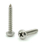 #8 x 1" 304 Stainless Steel Phillips Pan Head Wood Screws