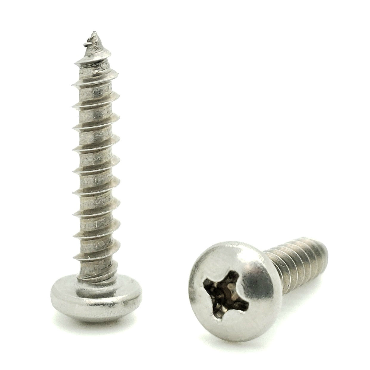 #10 x 1" 304 Stainless Steel Phillips Pan Head Wood Screws