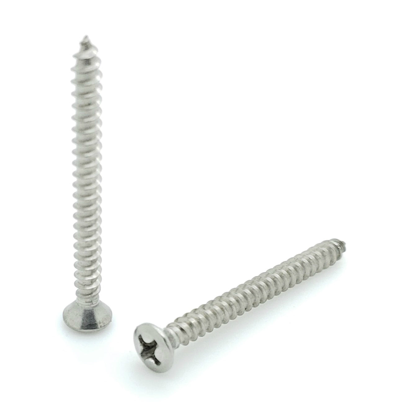 #6 x 1-1/2" Oval Head 304 Stainless Screws