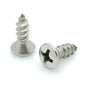 300 Qty #8 x 1/2" Oval Head 304 Stainless Phillips Head Wood Screws (BCP699)