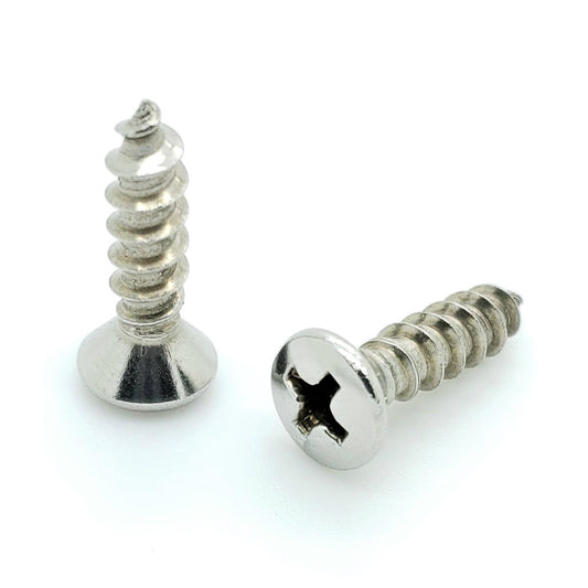 #10 x 3/4" Stainless Oval Head Screws