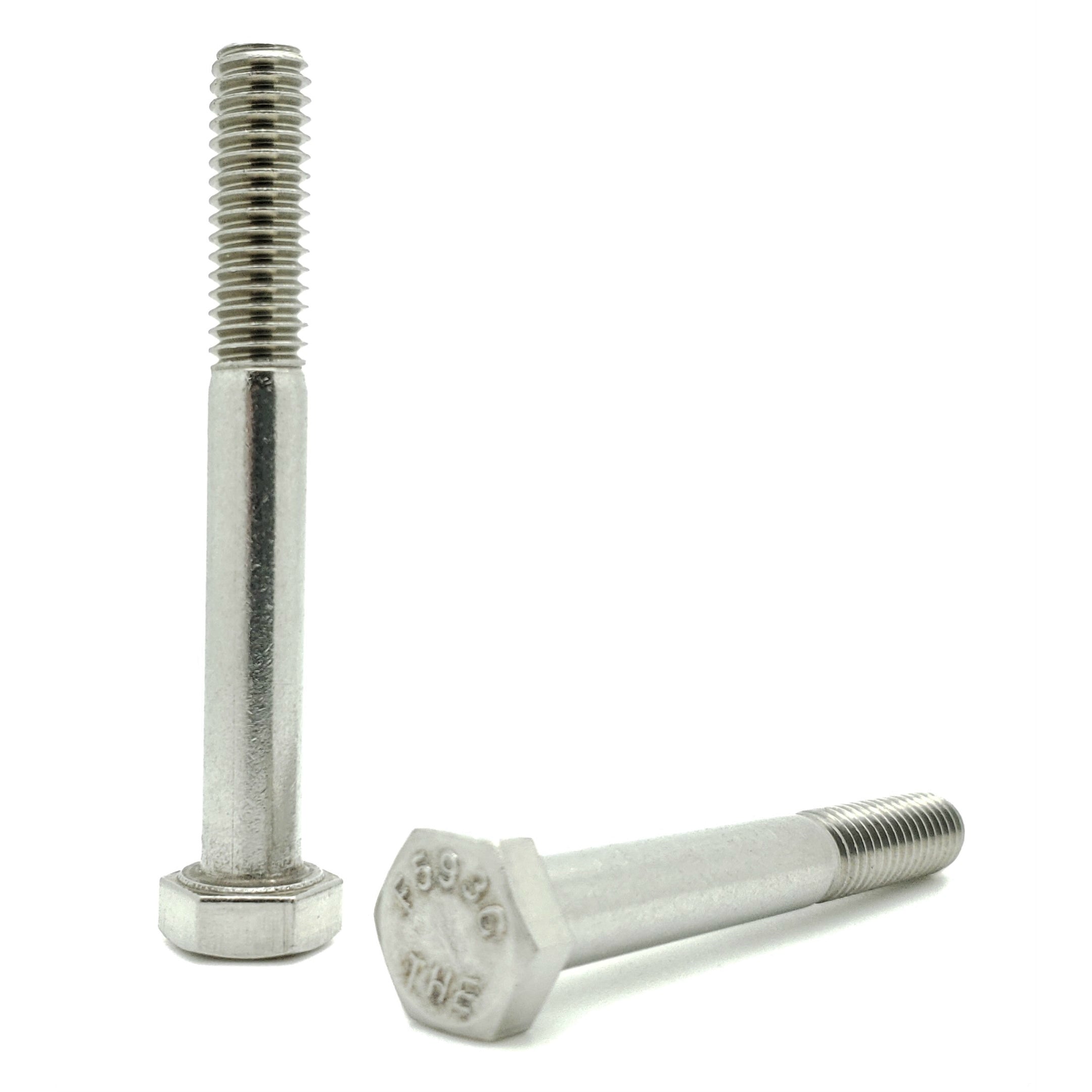 5/16-18 x 2-1/2" 304 Stainless Steel Hex Head Cap Screw Bolts
