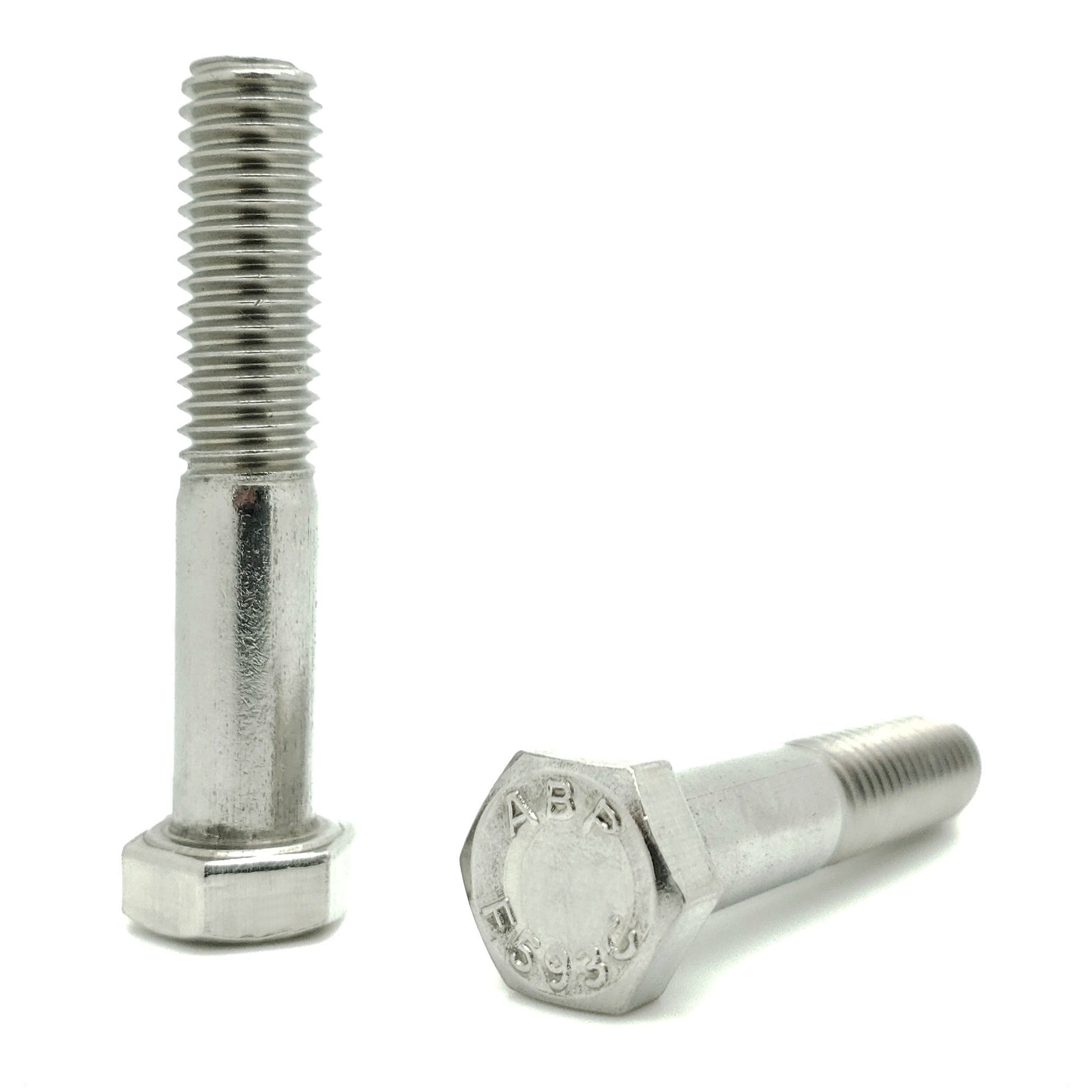 3/8-16 x 2" 304 Stainless Steel Hex Head Cap Screw Bolts