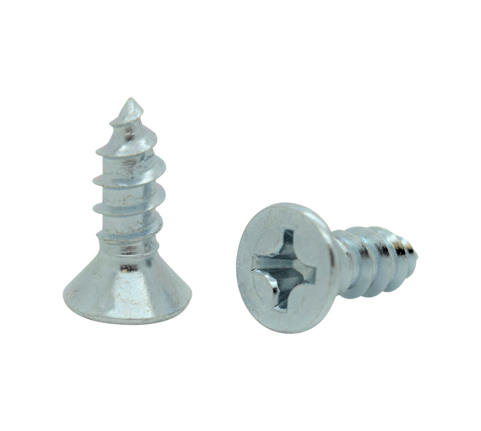 #14 x 3/4" Flat Head Zinc Coated Phillips Head Wood Screws, 300 Qty (BCP131)