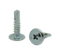 100 Qty #10 x 3/4" Zinc Wafer Modified Truss Head TEK Self Drilling Sheet Metal Screws (BCP75)