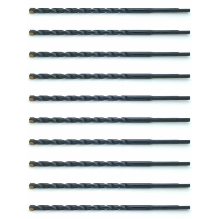 Ten 3/16 concrete drill bits