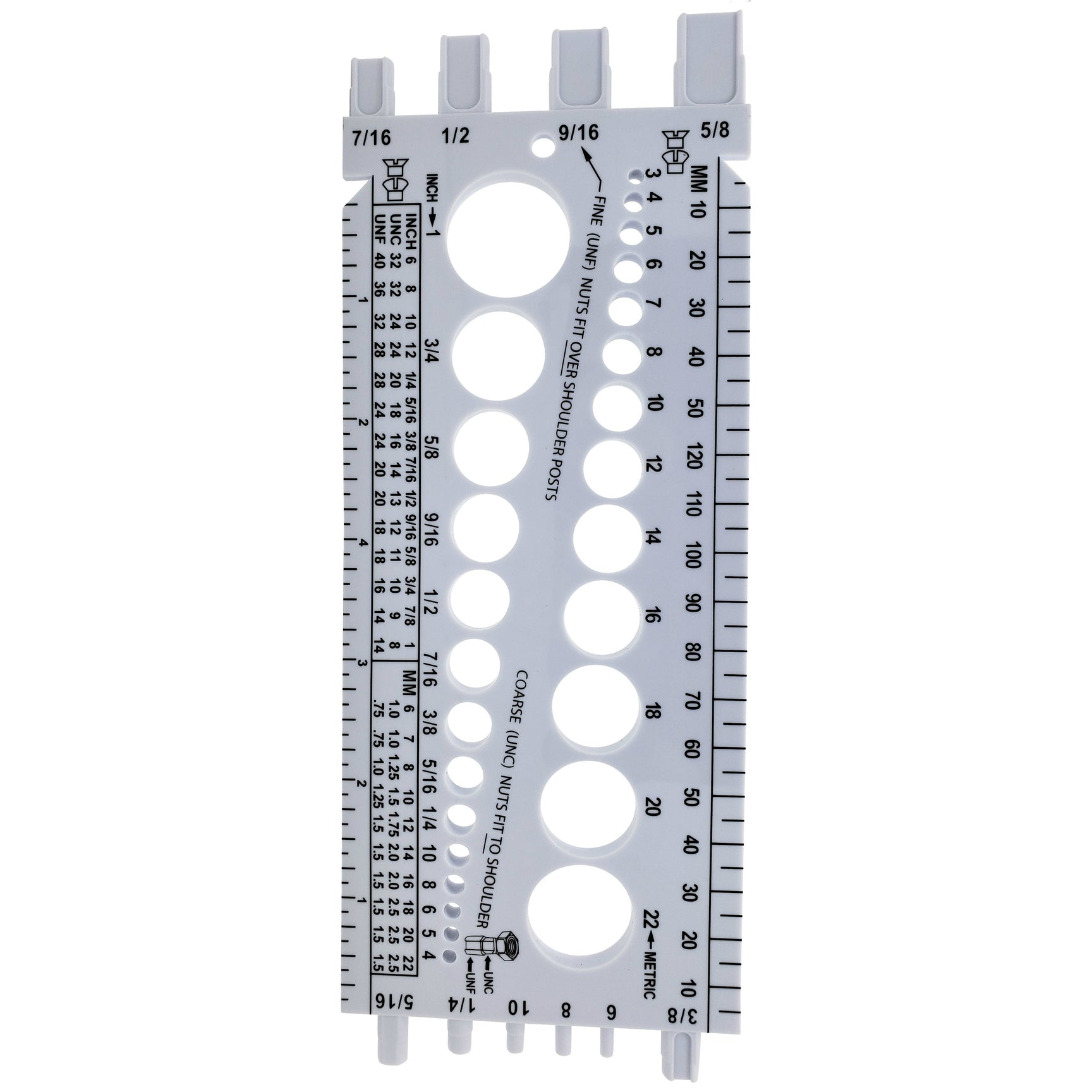 Nut And Bolt Gauge | Metric & Standard Sizer Tool (BCP673) – BCP Fasteners