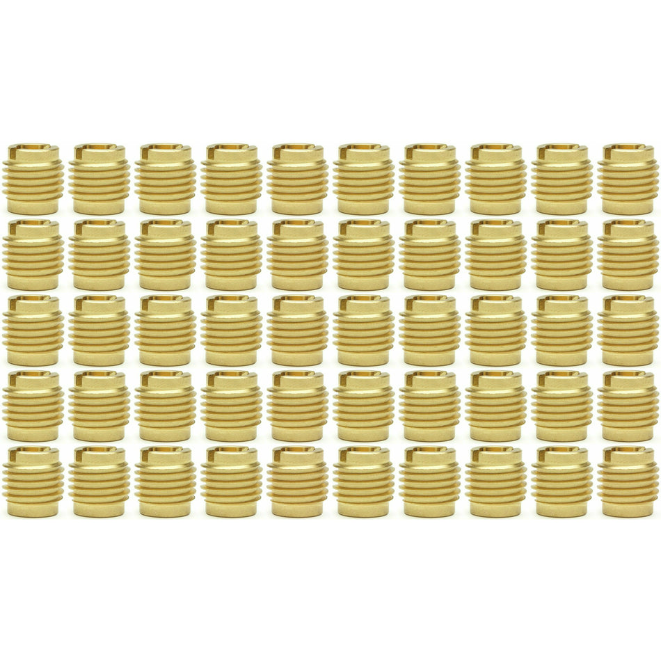 1/4"-20 Brass Threaded Inserts