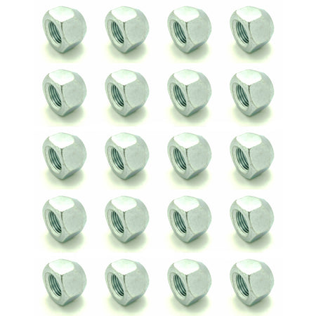 1/2-20 Zinc Plated Open End Acorn Lug Nuts | 3/4" Hex