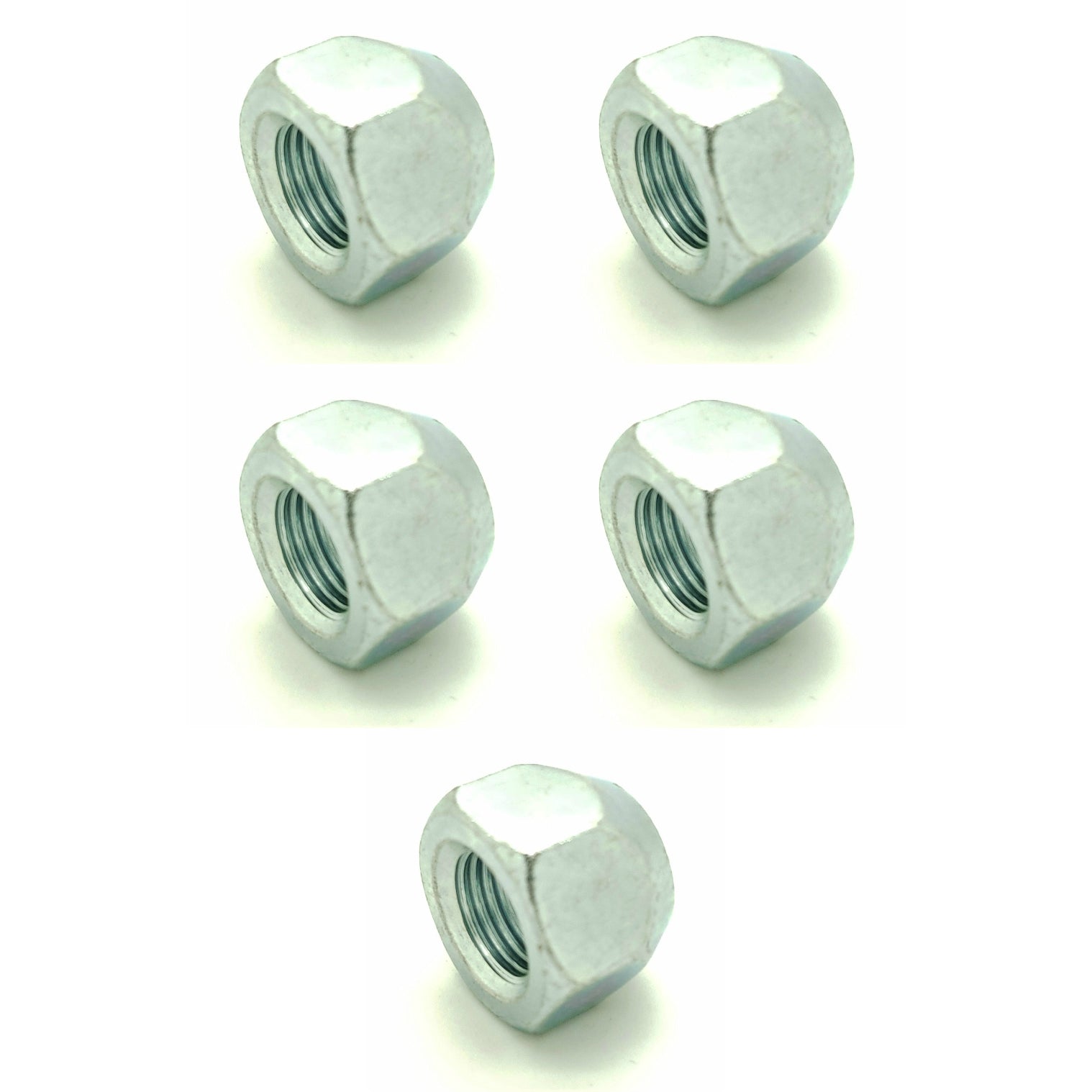 7/16-20 Zinc Plated Open End Acorn Lug Nuts | 3/4" Hex