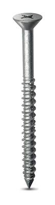 Tapcon 3/16" x 2-1/4" Stainless Steel Phillips Flat Head Concrete Anchor Screws 3419907 | 100 Pack | Drill Bit Included