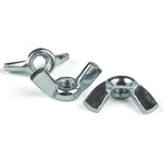 Twenty (20) 1/4-20 Forged Steel Zinc Plated Wing Nuts (BCP248)